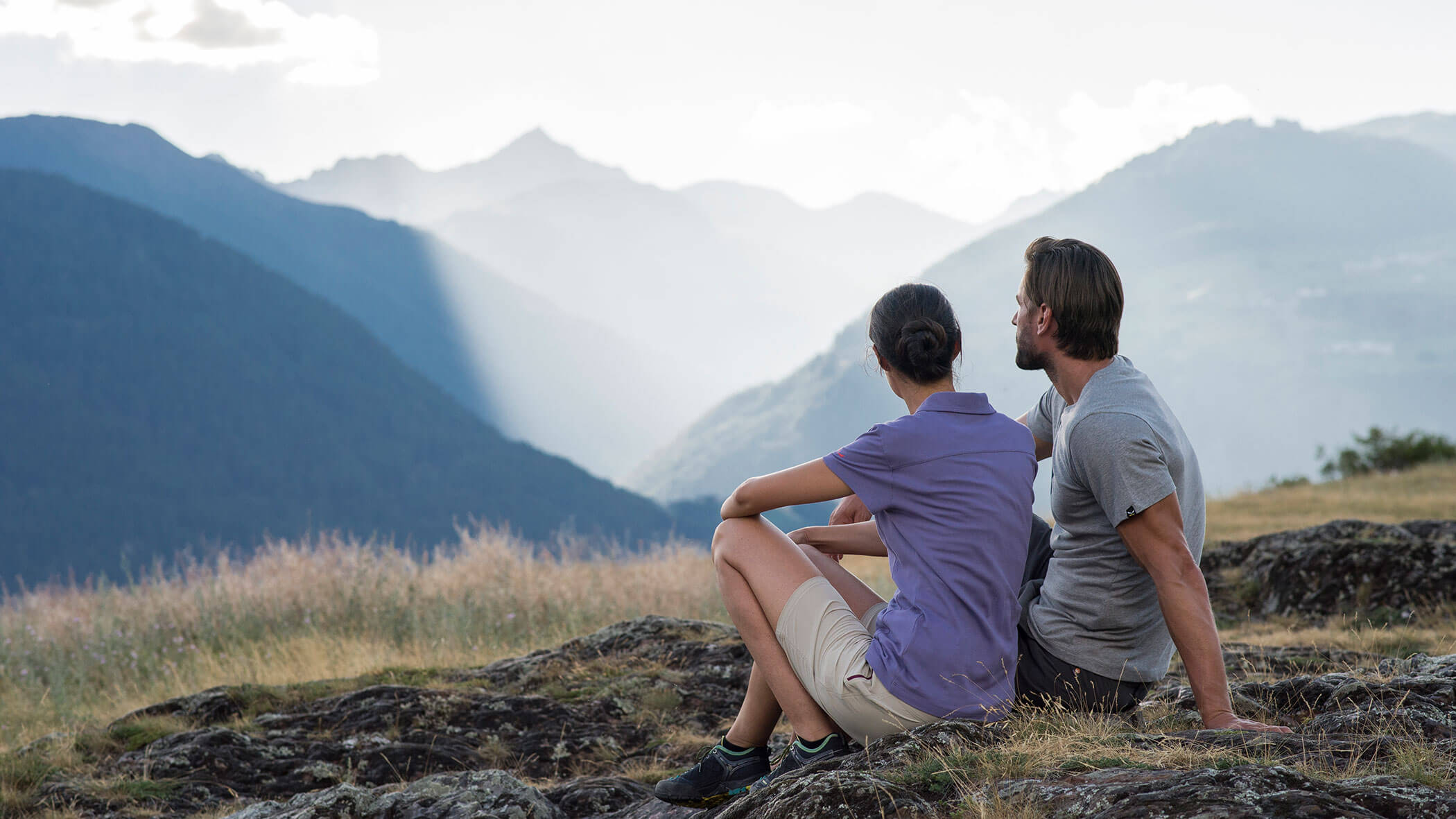 RUna breve pausa in montagna